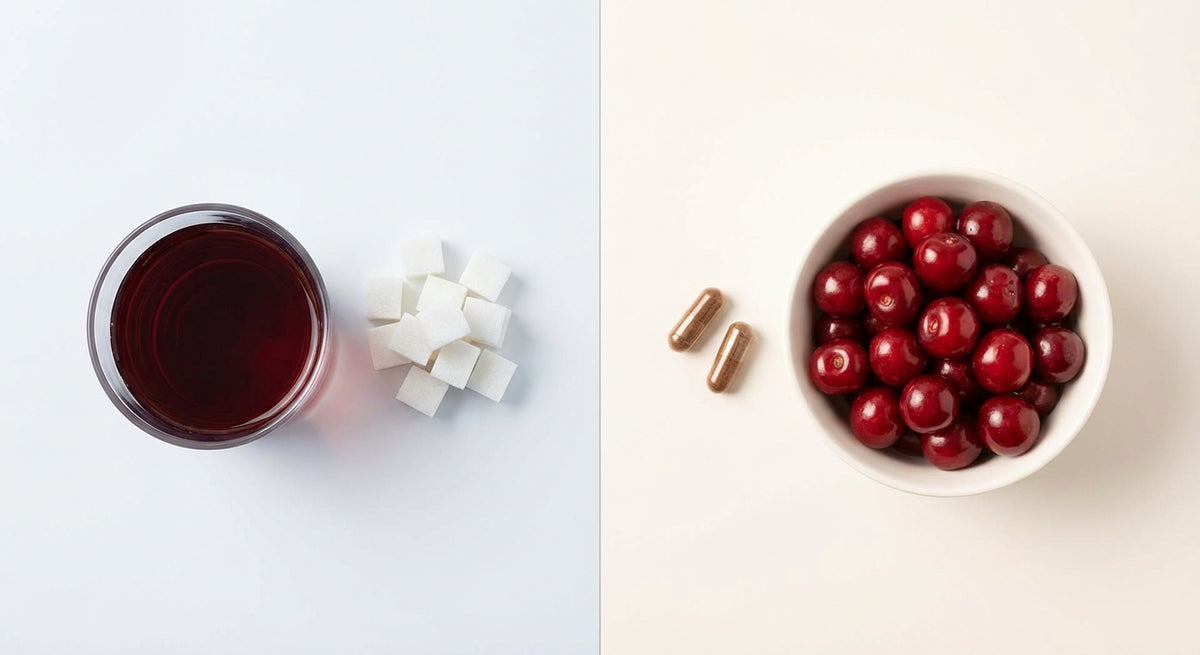 Tart Cherry Advertorial V2 - Cherry Juice vs Capsules