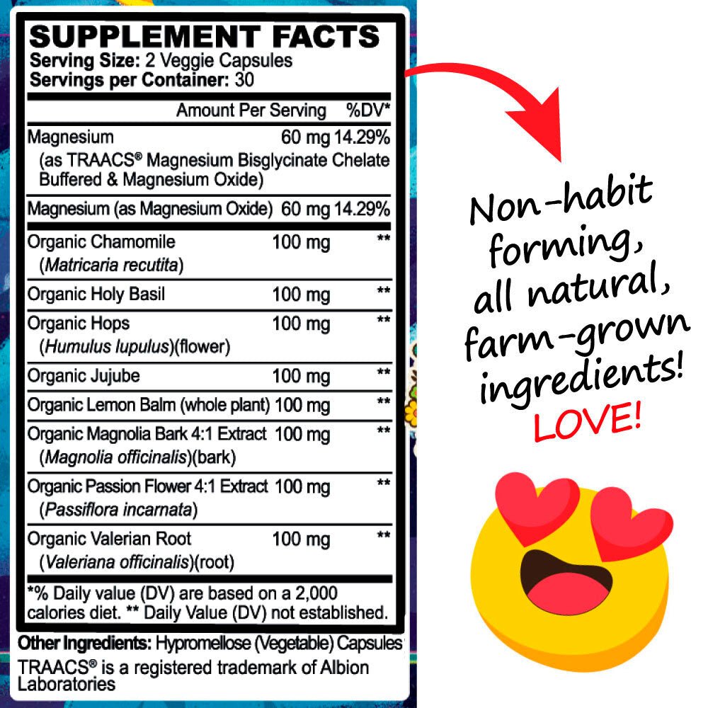 All Natural Sleep Aid - Peace, Love, & ZZZ's | Cozy Tuck-In Formula - Hippie Farms