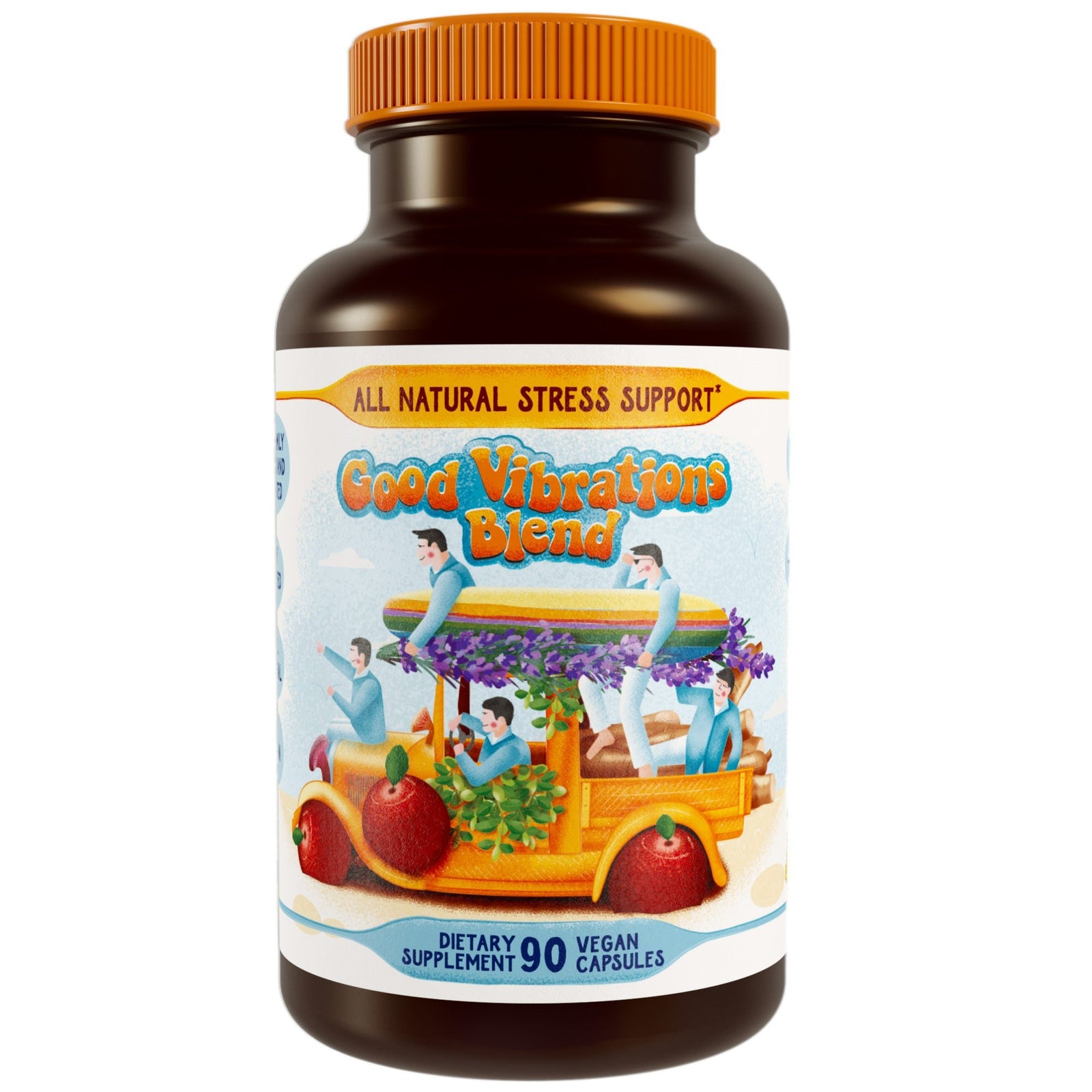 Stress Support - Good Vibrations Blend - Ashwagandha, Lions Mane, & More - Hippie Farms