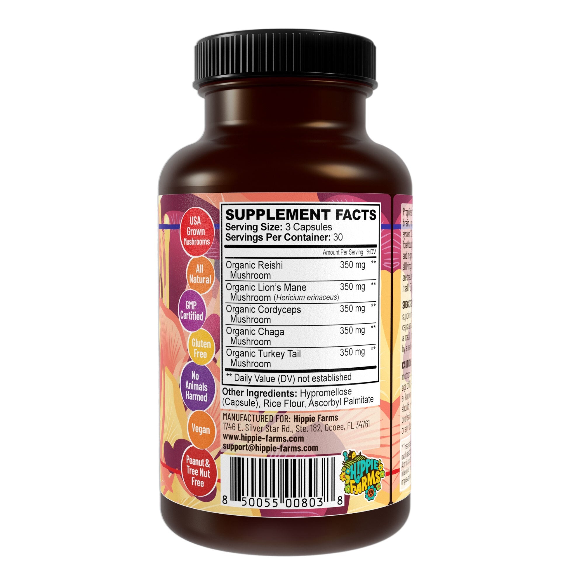 5 Mushrooms Reserve Blend | Mushroom Supplement - Hippie Farms