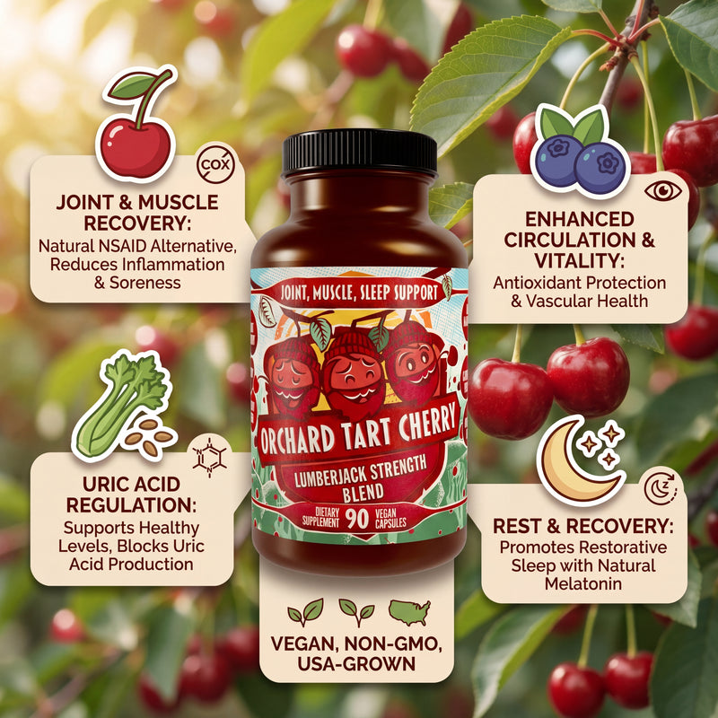 Premium Tart Cherry Blend - Inflammation, Uric Acid, Sleep, Muscle Recovery