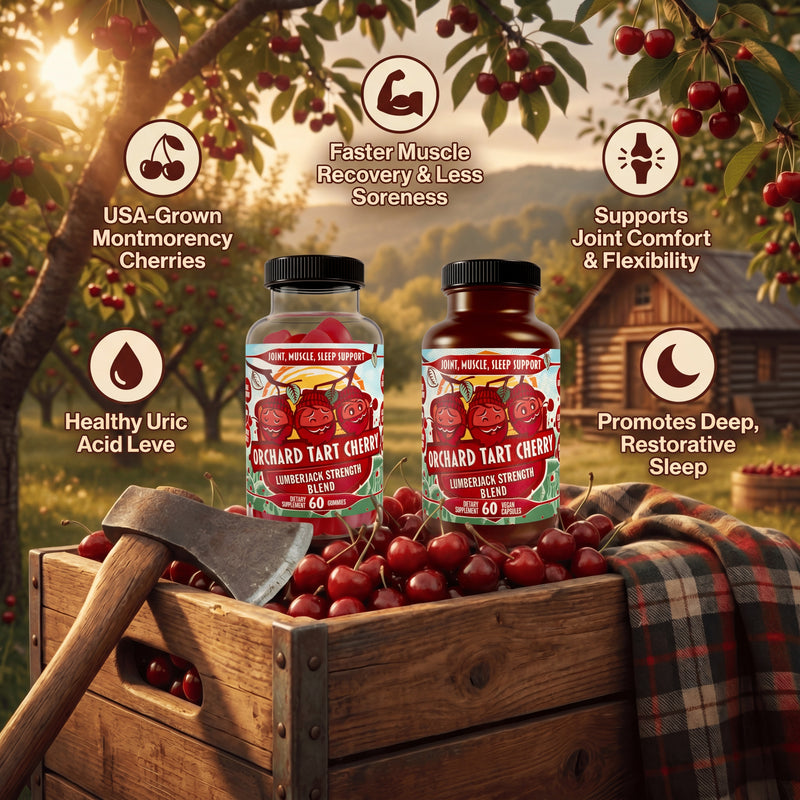 Premium Tart Cherry Blend - Inflammation, Uric Acid, Sleep, Muscle Recovery