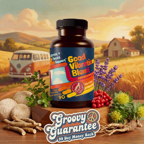 Stress Support - Good Vibrations Blend - Ashwagandha, Lions Mane, & More