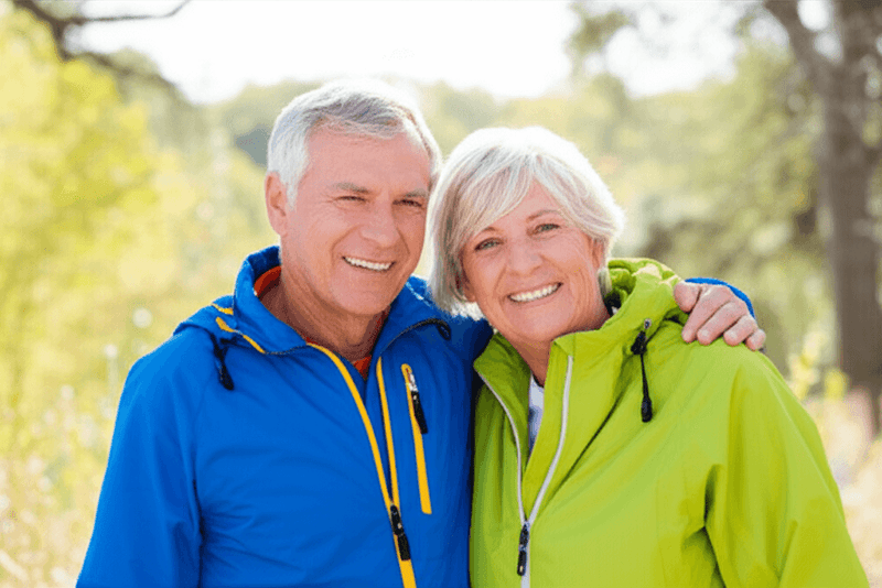 Active couple enjoying life outdoors