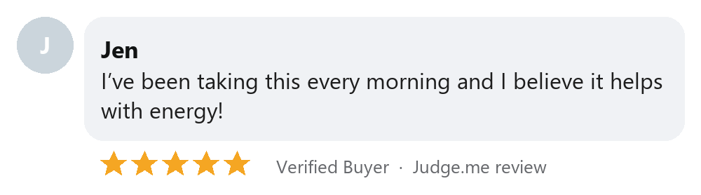 Jen, verified buyer review