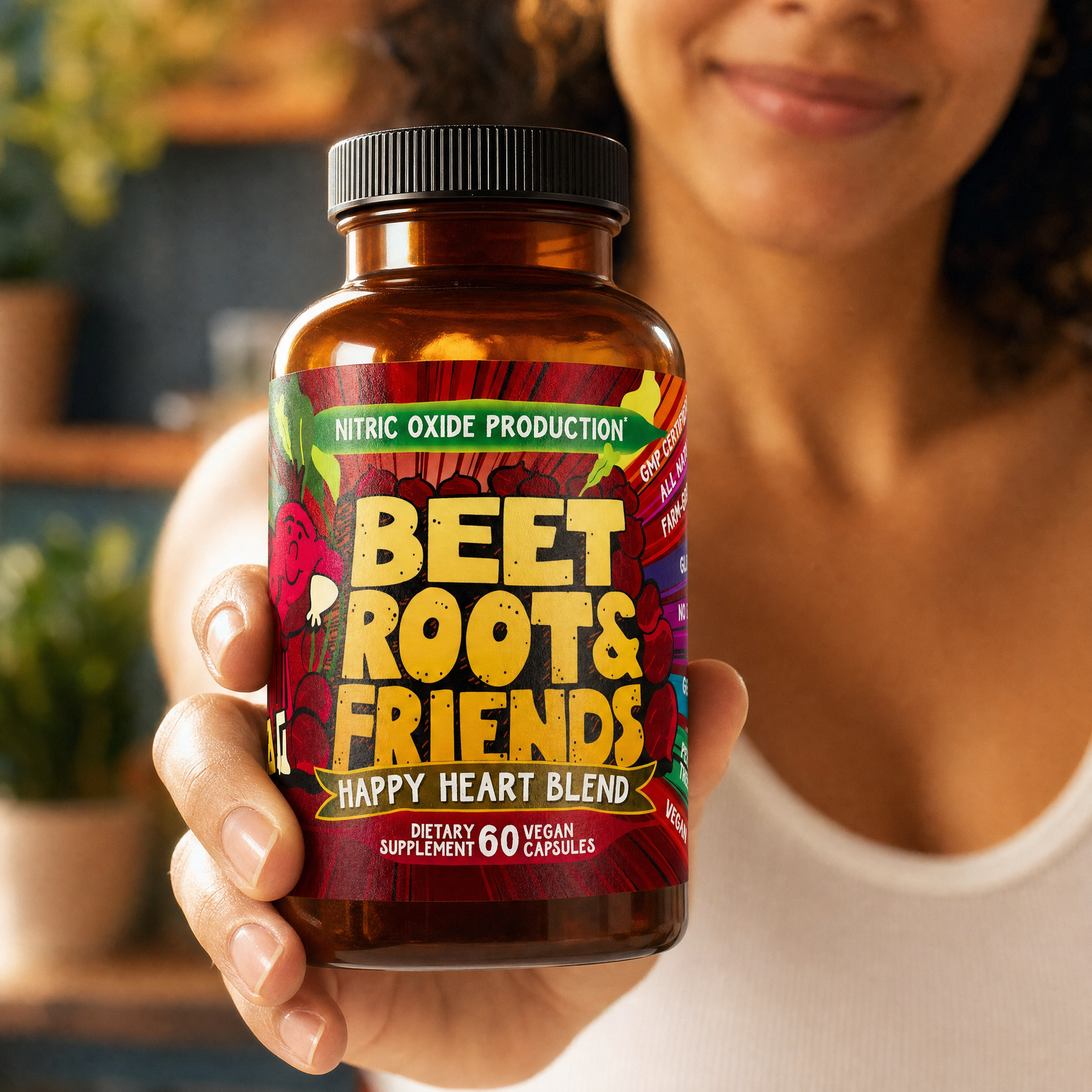 Beet Root and Friends woman extend