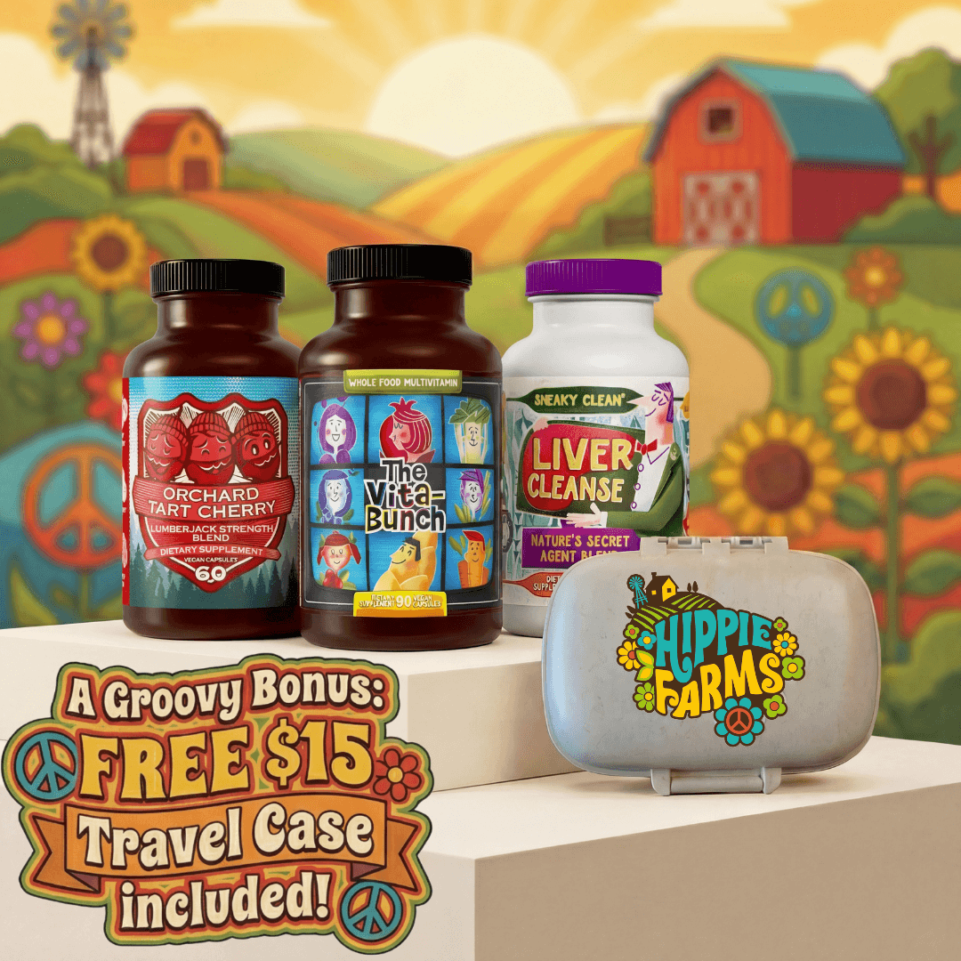 Best Sellers Bundle - Full-Spectrum Wellness Stack featuring Orchard Tart Cherry, Vita-Bunch multivitamin, Liver Cleanse bottles and free travel case