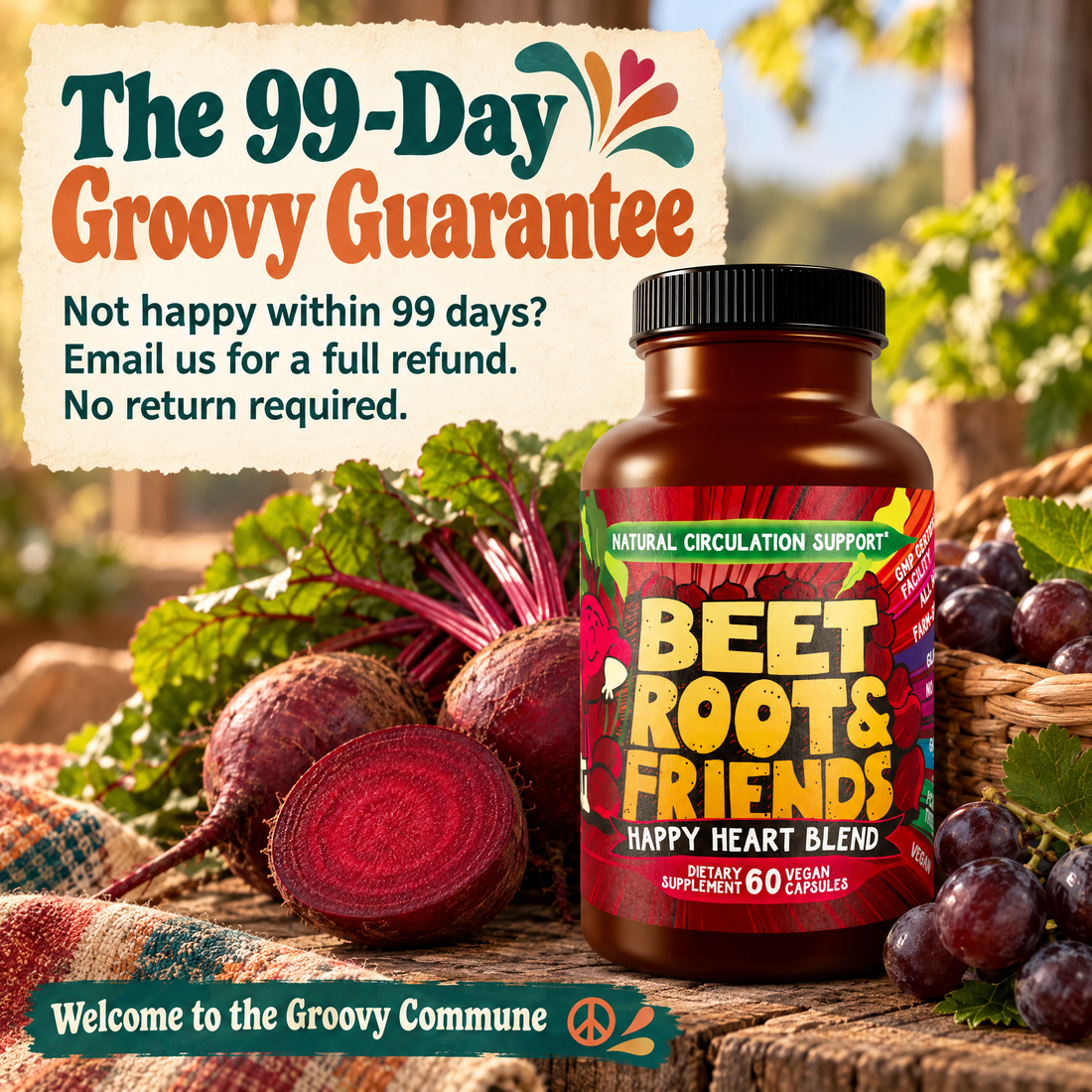 Beet Root & Friends with the 99-Day Groovy Guarantee