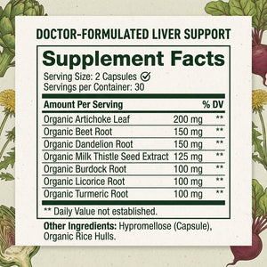 Liver Cleanse & Reset Supplement Facts