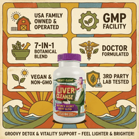 Premium Liver Cleanse & Reset bottle with ingredients list and benefits — liver cleanse supplement packaging