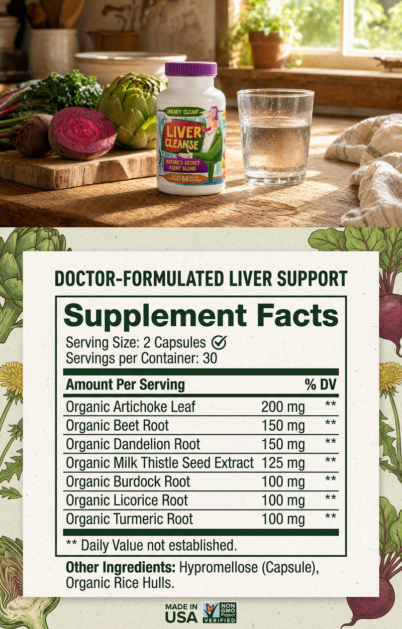 Hippie Farms Liver Cleanse & Reset supplement facts