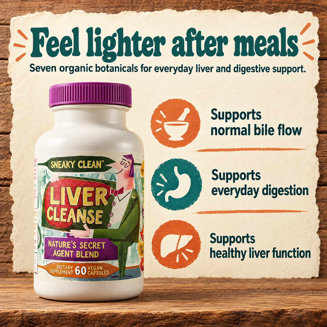 Liver Cleanse & Reset: liver, bile flow and digestive support