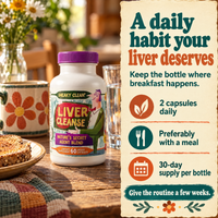 Liver Cleanse & Reset: two capsules daily, preferably with a meal