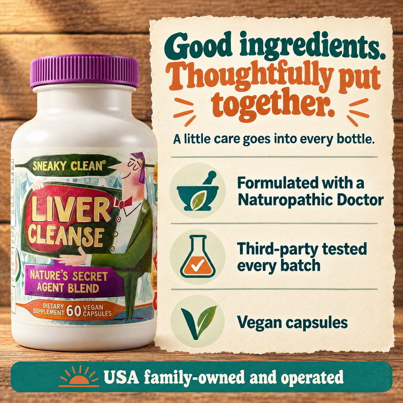 Liver Cleanse & Reset: formulation, batch testing and vegan capsules