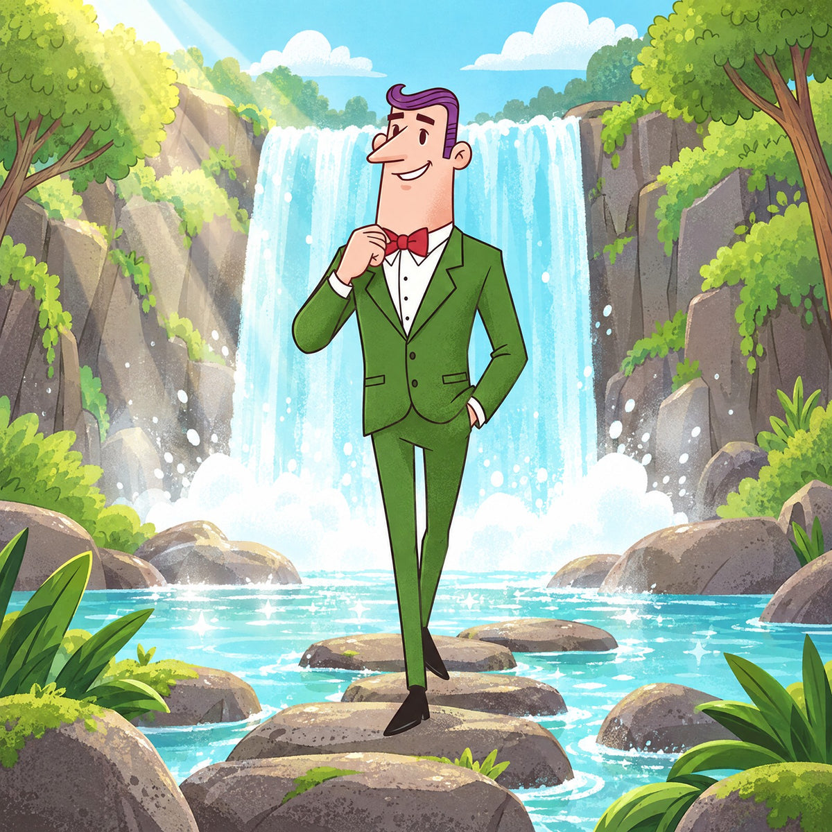 Feel lighter and revitalized: the Liver Cleanse & Reset guide refreshed at a waterfall