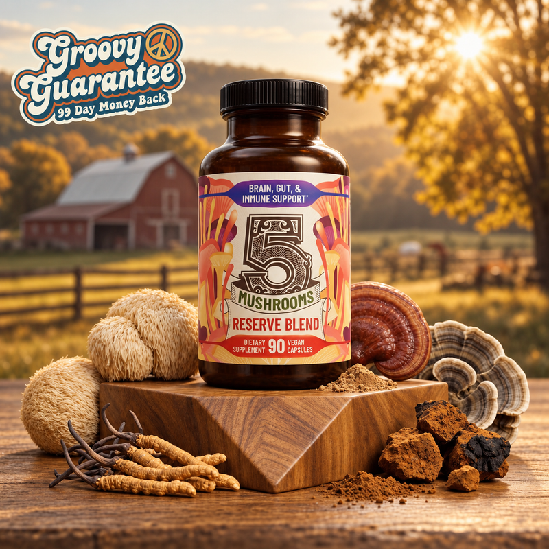 Mushrooms supplement with the Groovy Guarantee