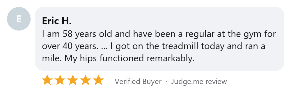 Eric H. review: 58-year-old gym regular ran a mile