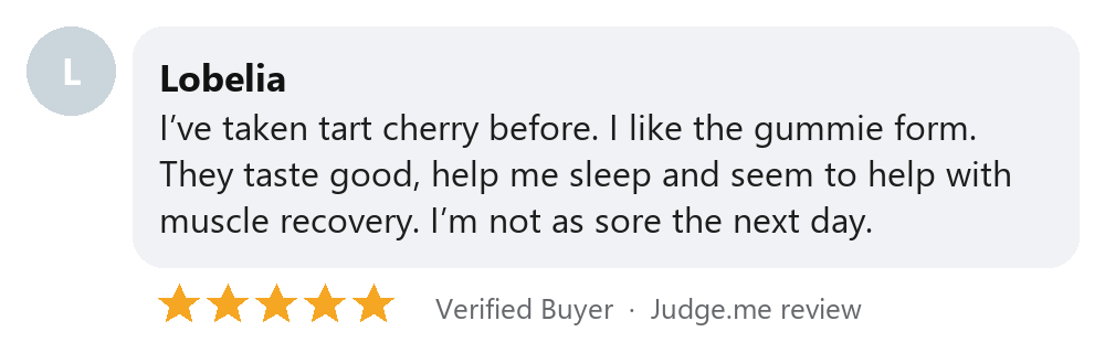 Lobelia review: not as sore the next day