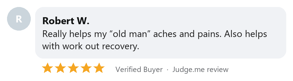 Robert W. review: helps with workout recovery