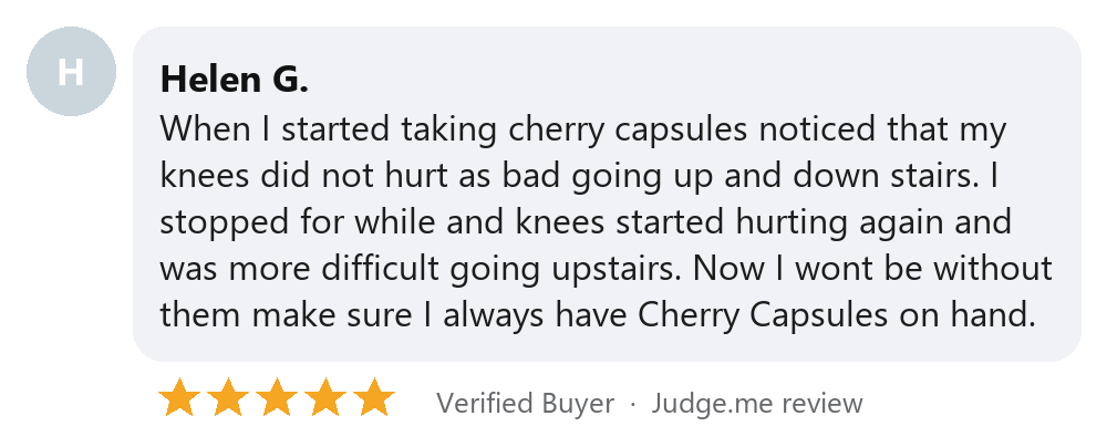 Judge.me review by Helen G.