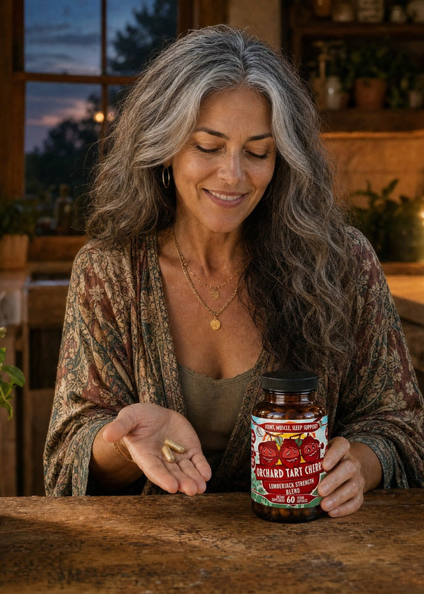 Two capsules at night with Orchard Tart Cherry