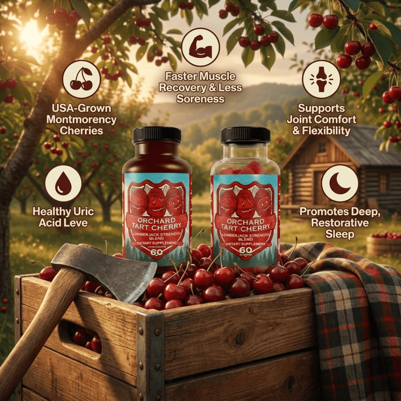 Premium Tart Cherry Blend - Inflammation, Uric Acid, Sleep, Muscle Recovery - Hippie Farms