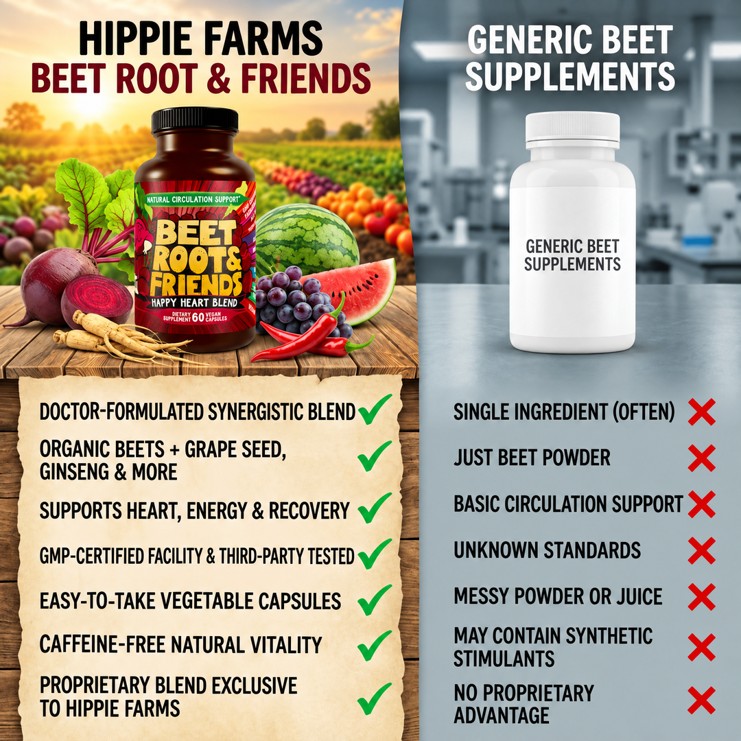 Beet Root & Friends Happy Heart Blend bottle