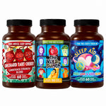 Sleep Like a Lumberjack Bundle: the bundle's Hippie Farms supplement bottles side by side