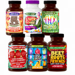 Total Body Wellness Bundle: the bundle's Hippie Farms supplement bottles side by side
