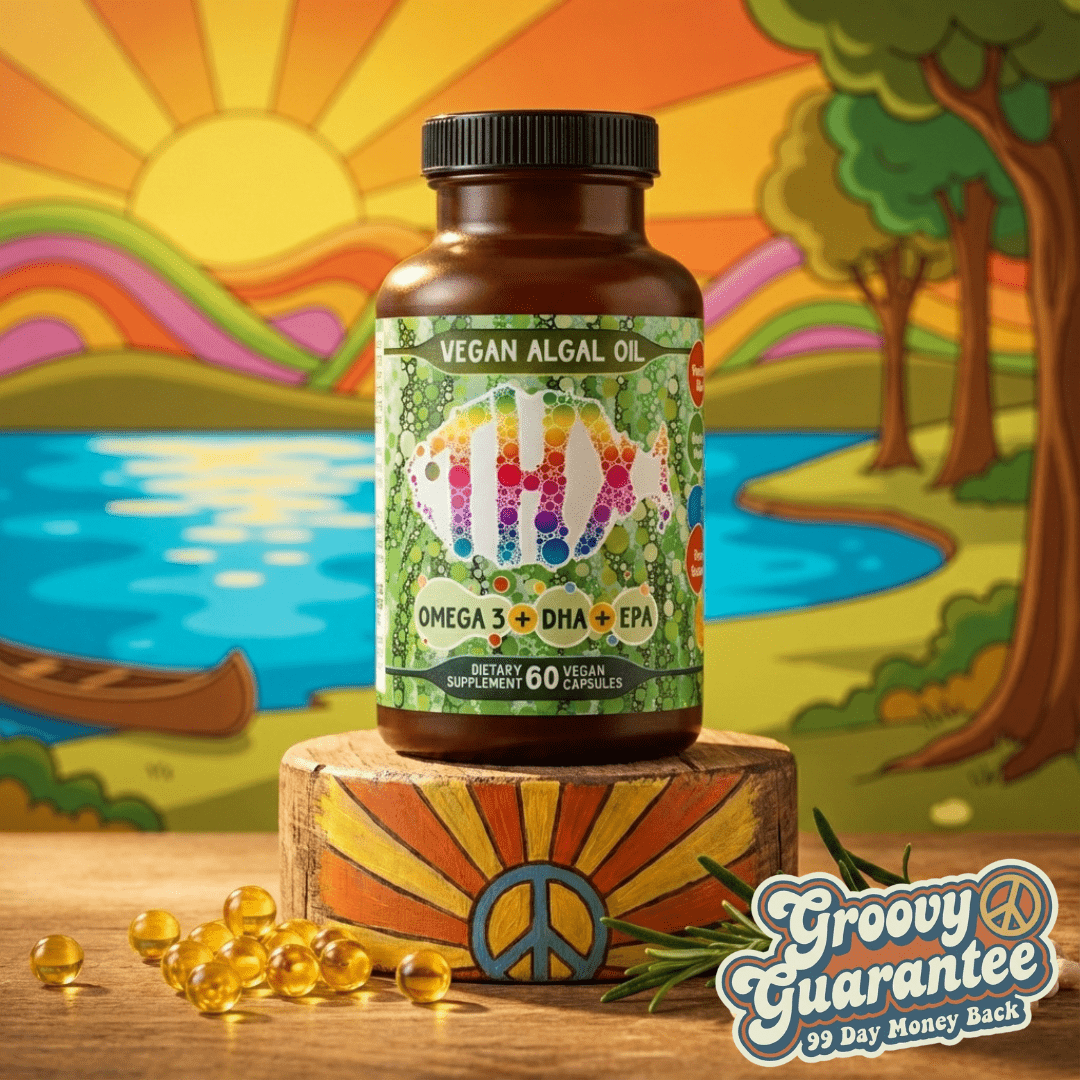Vegan Algae Oil with DHA & EPA - The Better, Cruelty Free, Omega - 3 - Hippie Farms