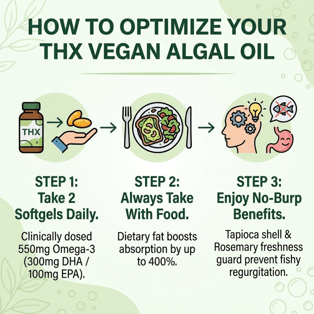 Vegan Algae Oil with DHA & EPA - The Better, Cruelty Free, Omega - 3 - Hippie Farms