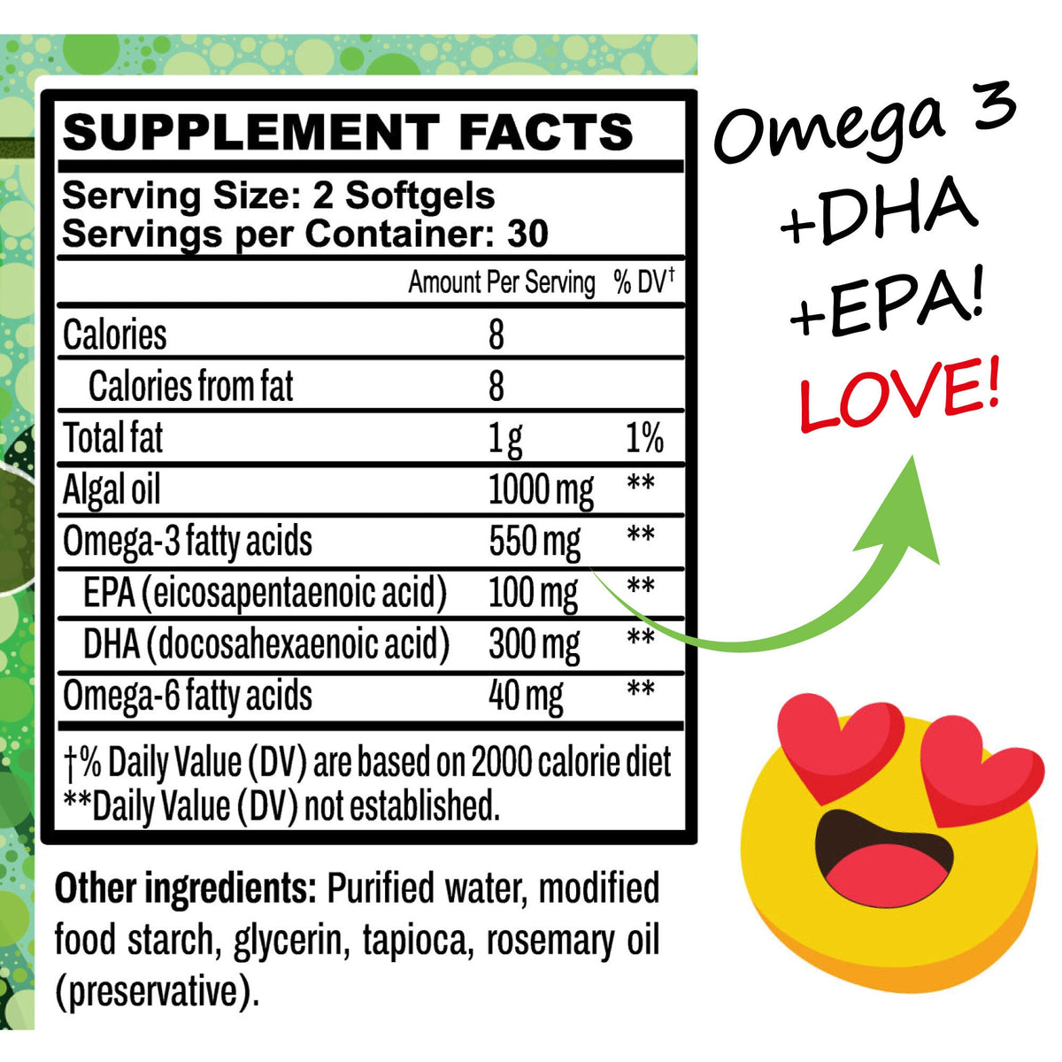 Vegan Algae Oil with DHA & EPA - The Better, Cruelty Free, Omega - 3 - Hippie Farms
