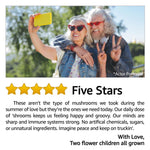 5 Mushrooms Reserve Blend - US Grown Organic Mushroom Supplement - 90 Count - Hippie Farms