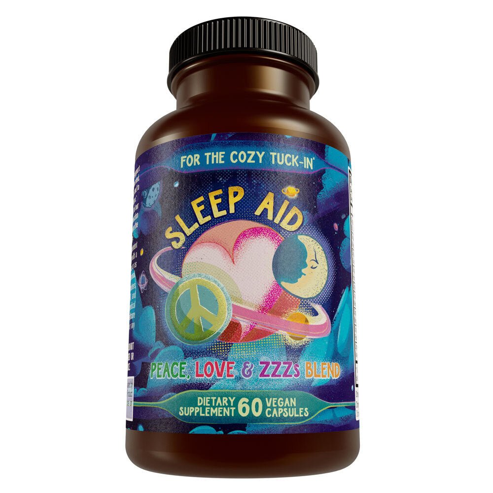 All Natural Sleep Aid - Peace, Love, & ZZZ's | Cozy Tuck-In Formula - Hippie Farms