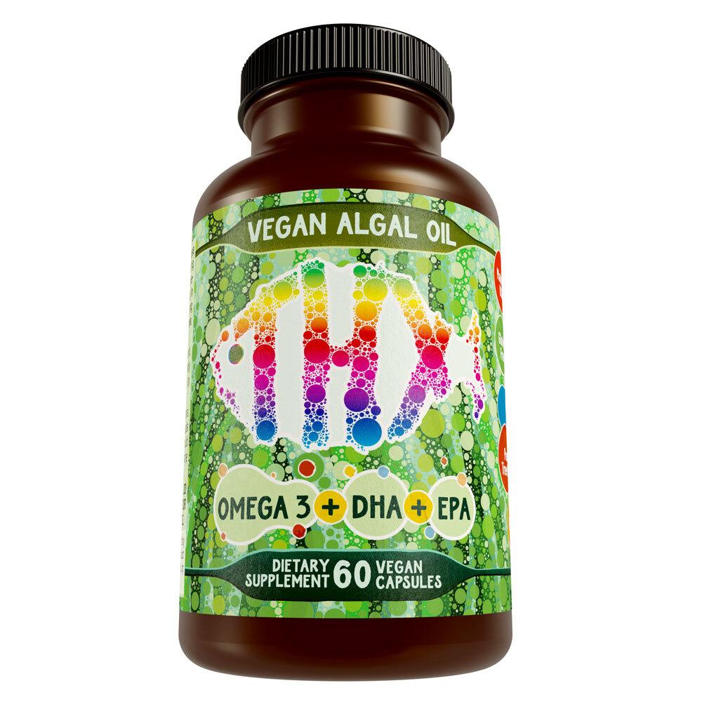 Vegan Algae Oil w/ DHA & EPA - The Better, Cruelty Free, Omega-3 - Hippie Farms
