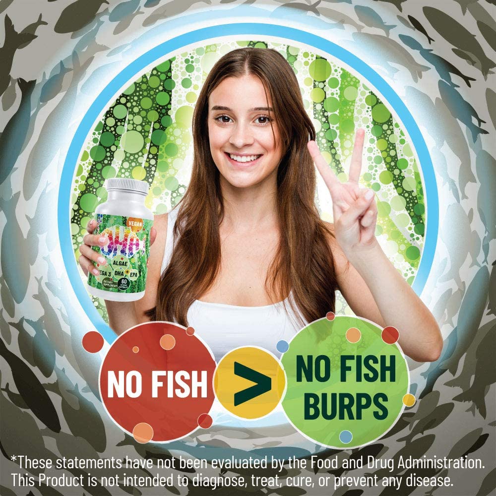 Vegan Algae Oil w/ DHA & EPA - The Better, Cruelty Free, Omega-3 - Hippie Farms